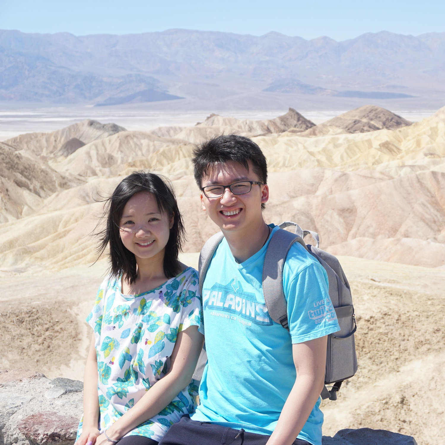 When We still had full face of collagen! Death Valley National Park, 2017