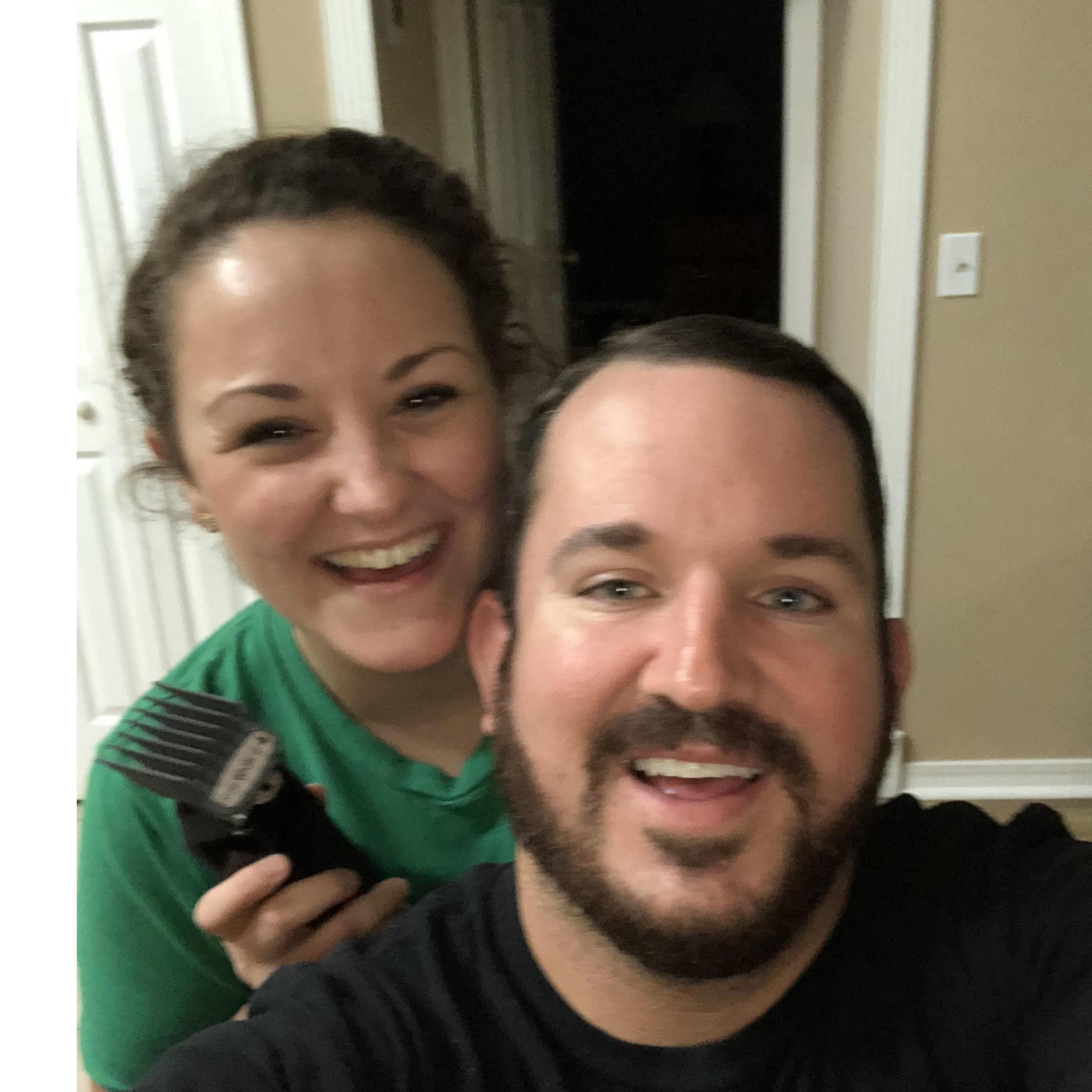 First haircut by me, suddenly became every haircut is now by me! : )