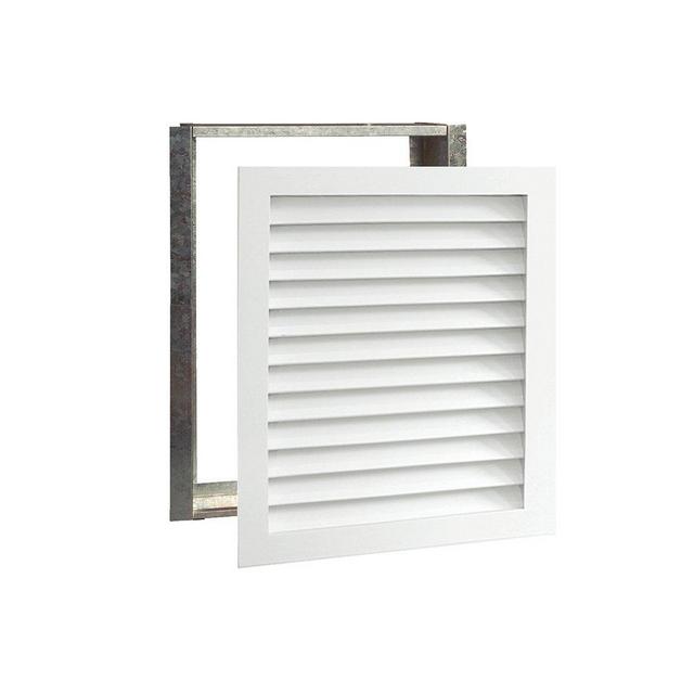 Worth Home Products - 20 Wide x 25 High Decorative AC Return Grille for Walls Only - Wood Louvered Design - Paintable Air Vent Cover - Holds 20x25x1 Air Filter - Premium Return Air Grill
