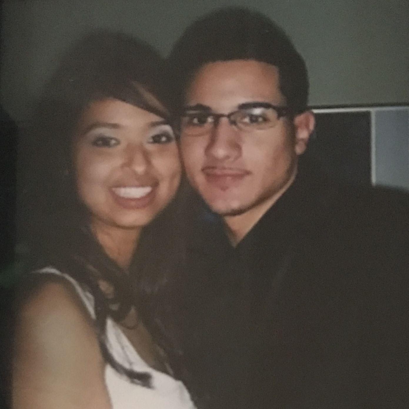 The 1st photo of us taken as a couple!
