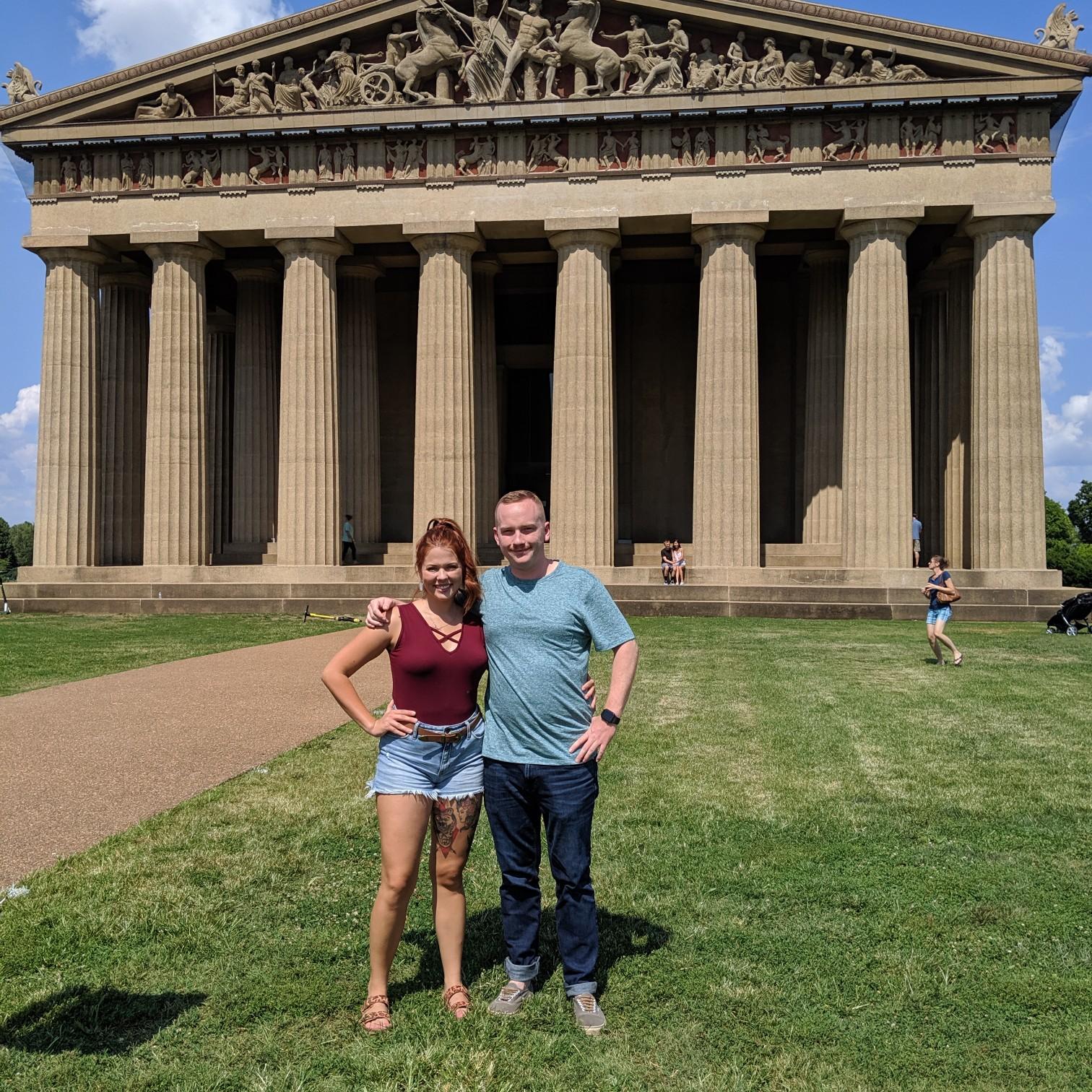 The Parthenon replica in Nashville.