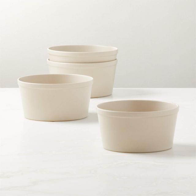 Sojourn Oat Melamine Bowls Set of 4