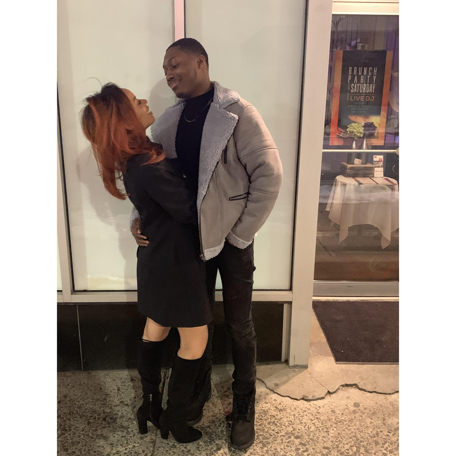 Our first Valentine’s Day. David gave Maiya a promise ring.
