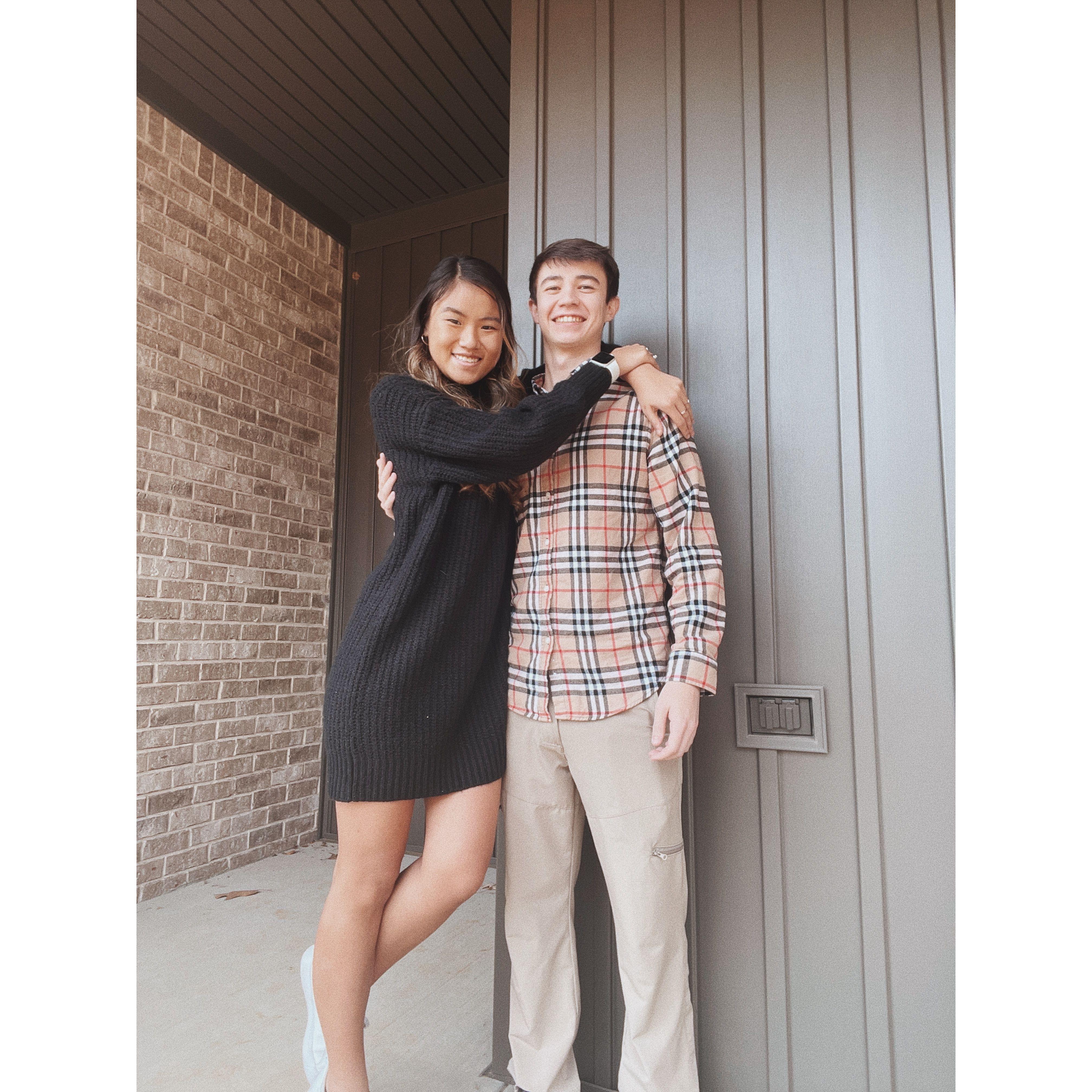 Fall 2022: Our first Thanksgiving together. We enjoyed turkey, family time, and being with each other.