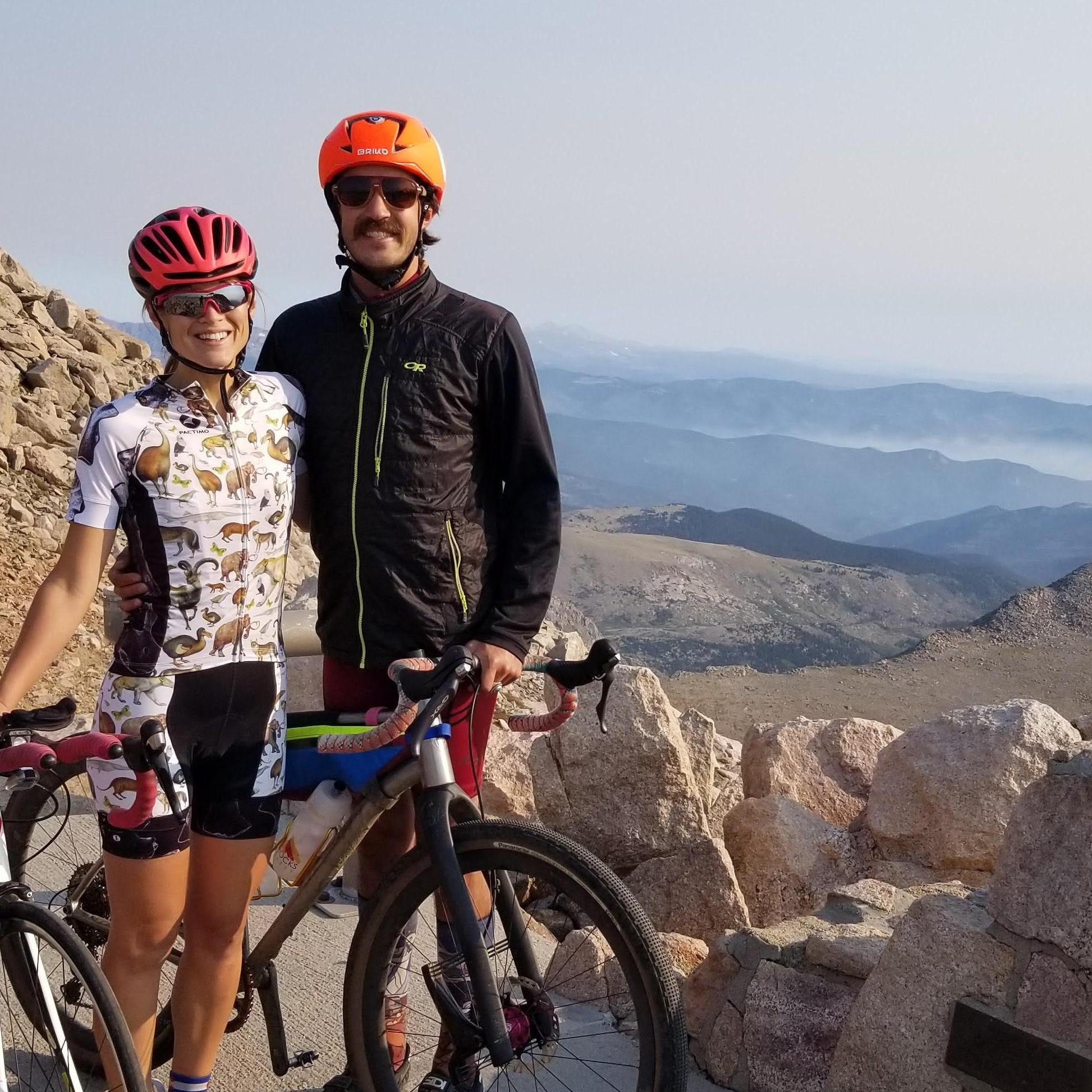 After biking up Mt. Evans