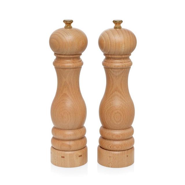 Peugeot Paris Beechwood 9" Salt & 9" Pepper Mill Set