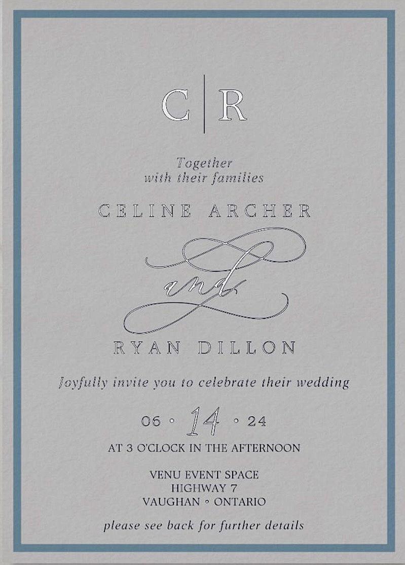 The Wedding Website of Celine Archer and Ryan Dillon