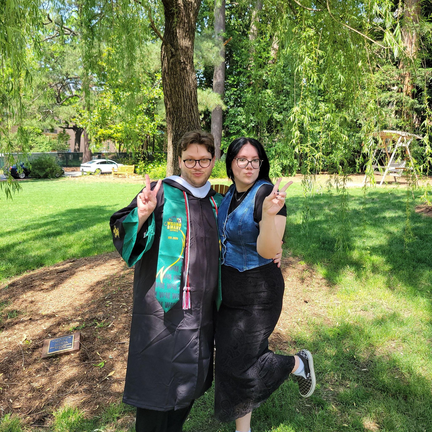 Ayyyy he graduated college!!!