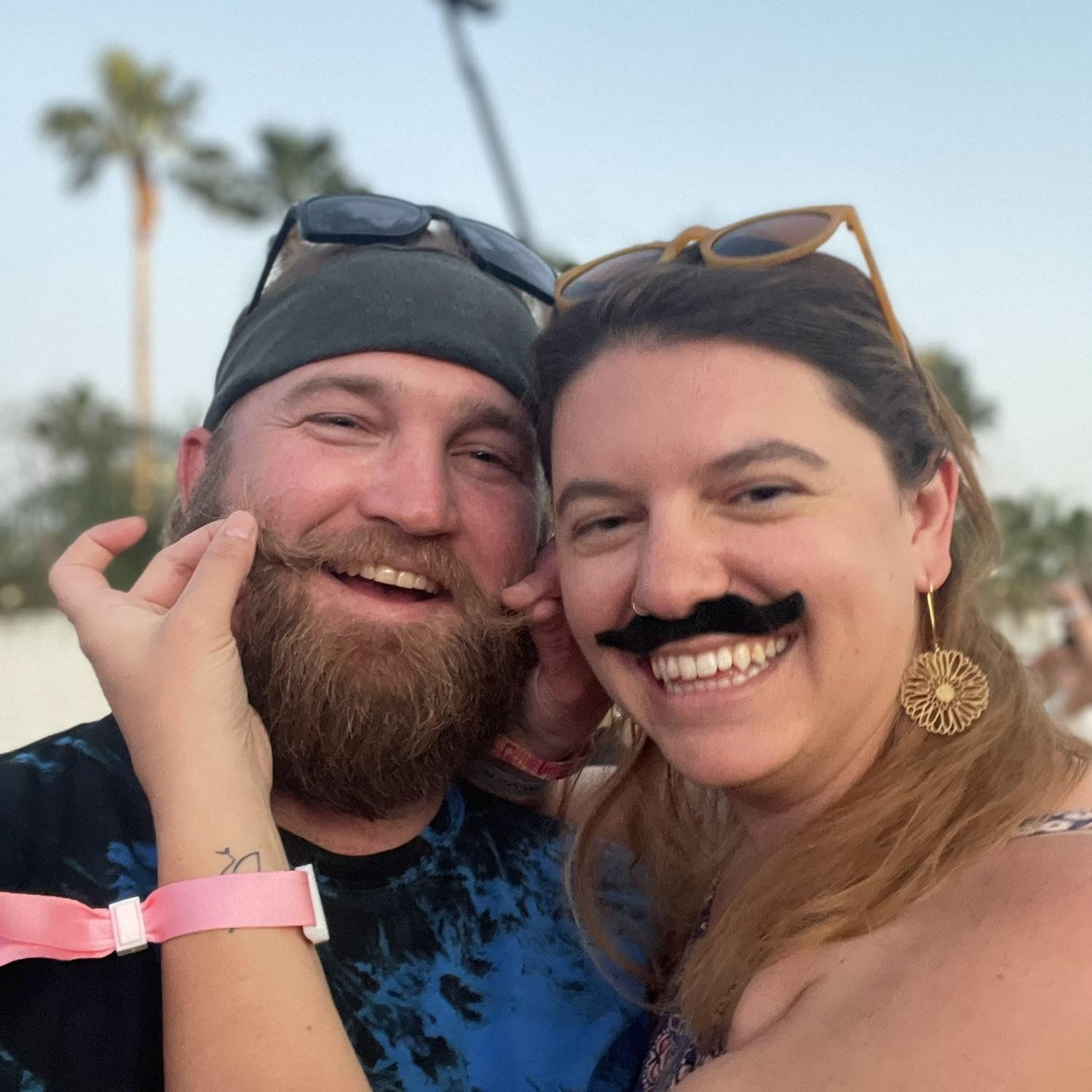 Our first Coachella together - Sandra's first ever, and Brendan's 20th!