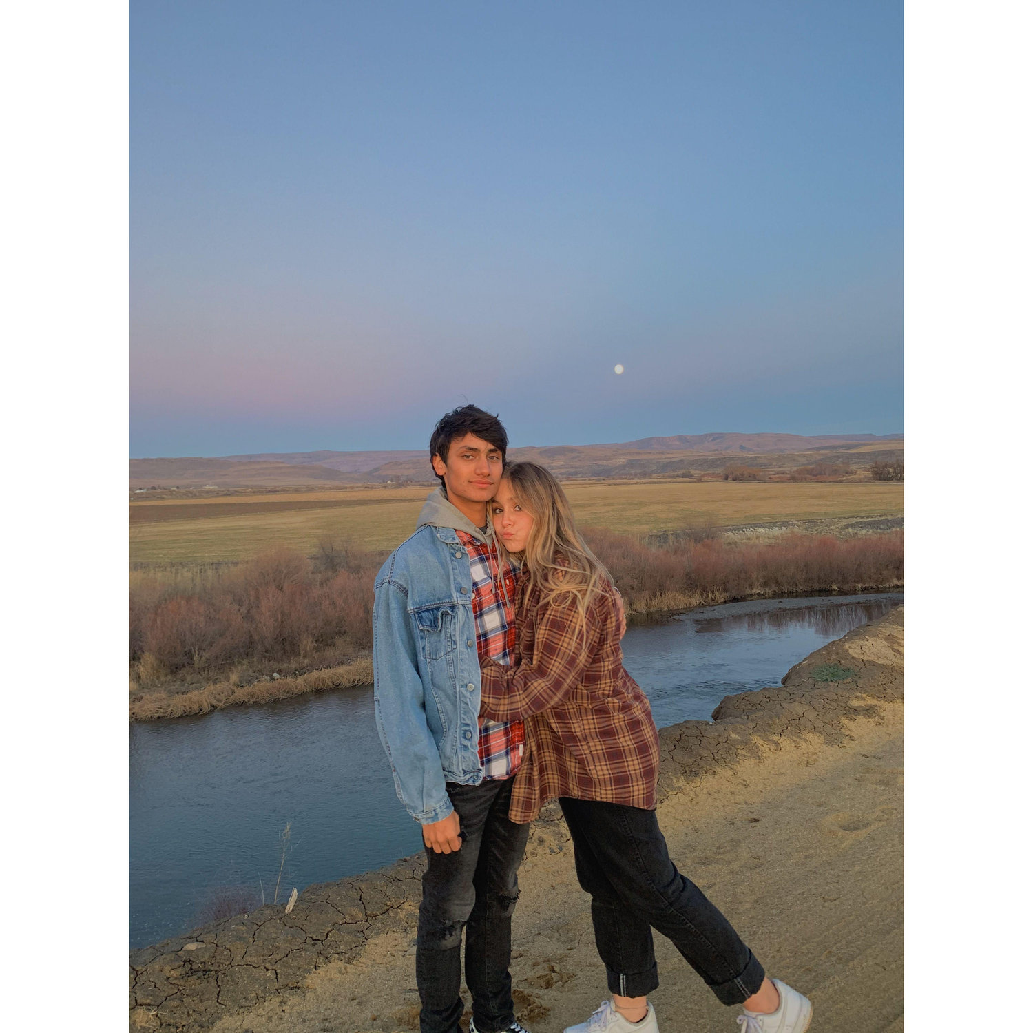 2020 - The first photo we took together as a couple in Weiser, ID
