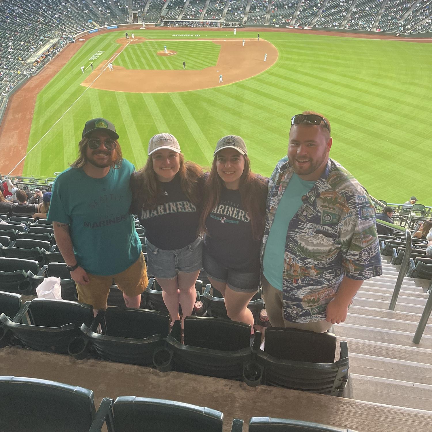 Mariners game with our besties