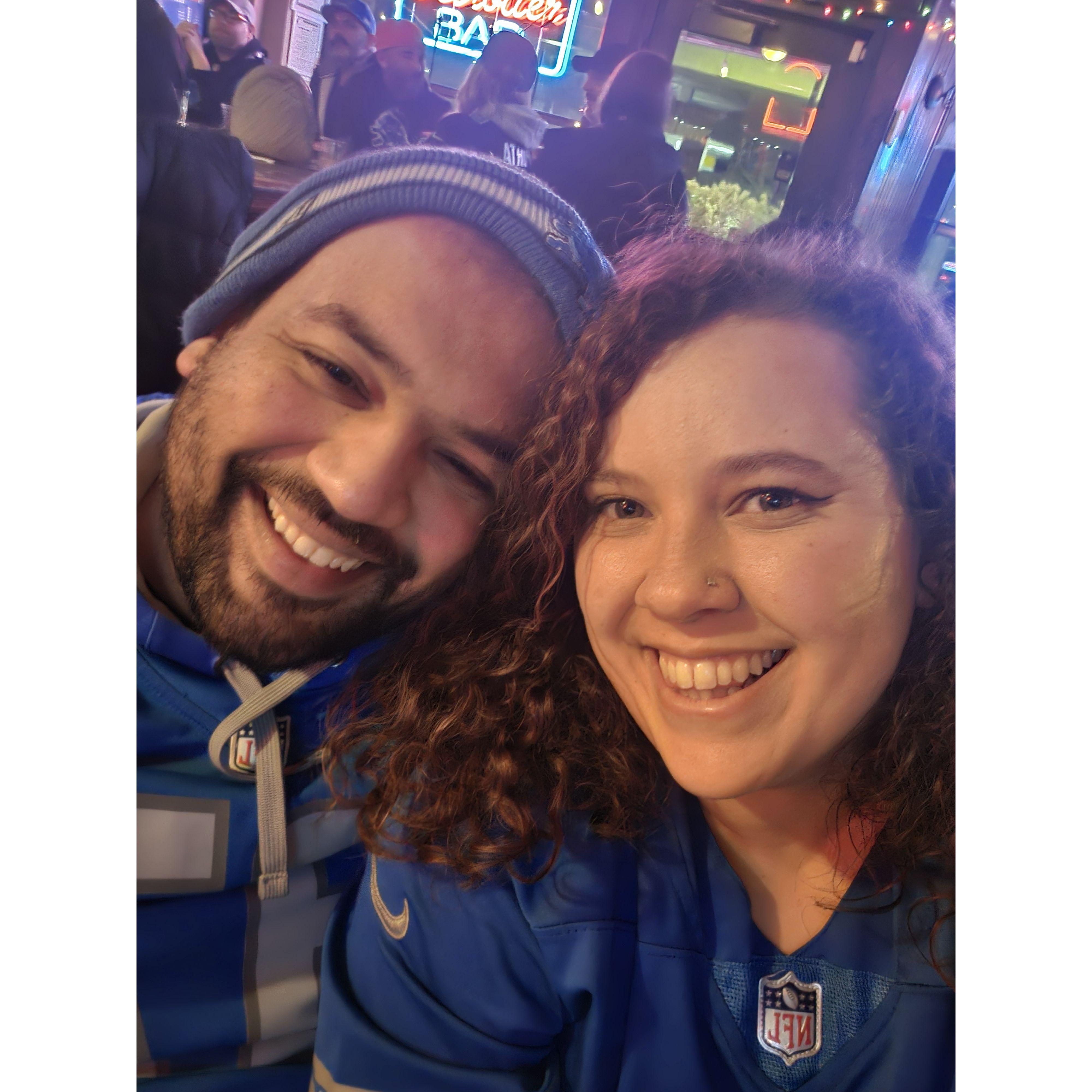 Lions games were our built in weekly dates out in the fall