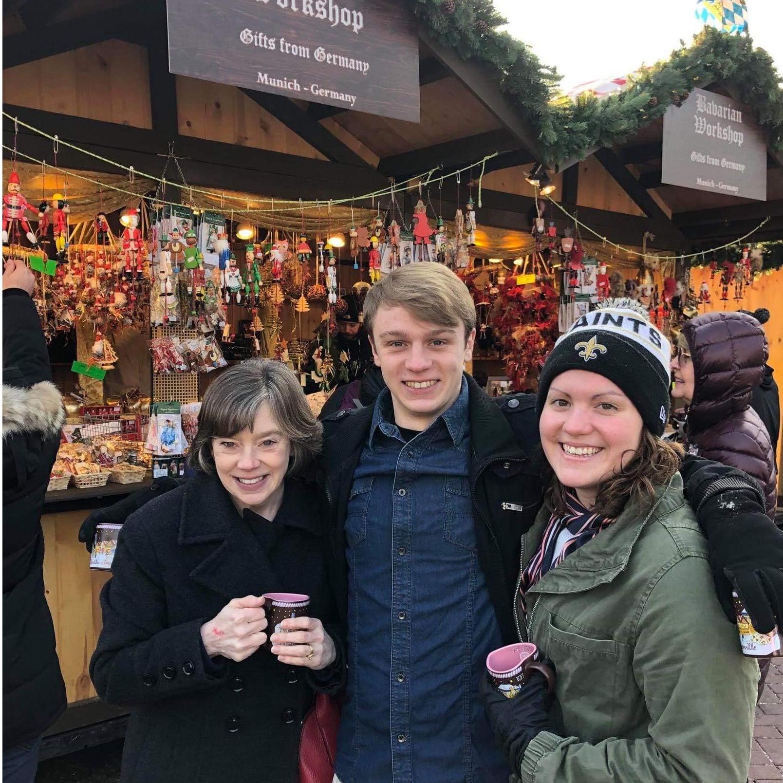 Visited the Christkindlmarket in Naperville, IL with Jesse's parents.