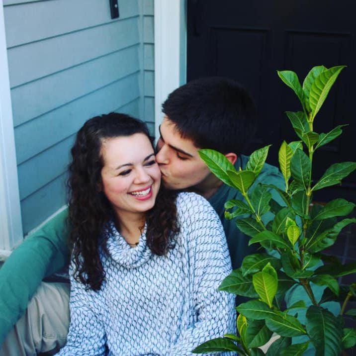 March 2019, Stanford, CA - Celebrating two years together while Kendall was home for spring break.