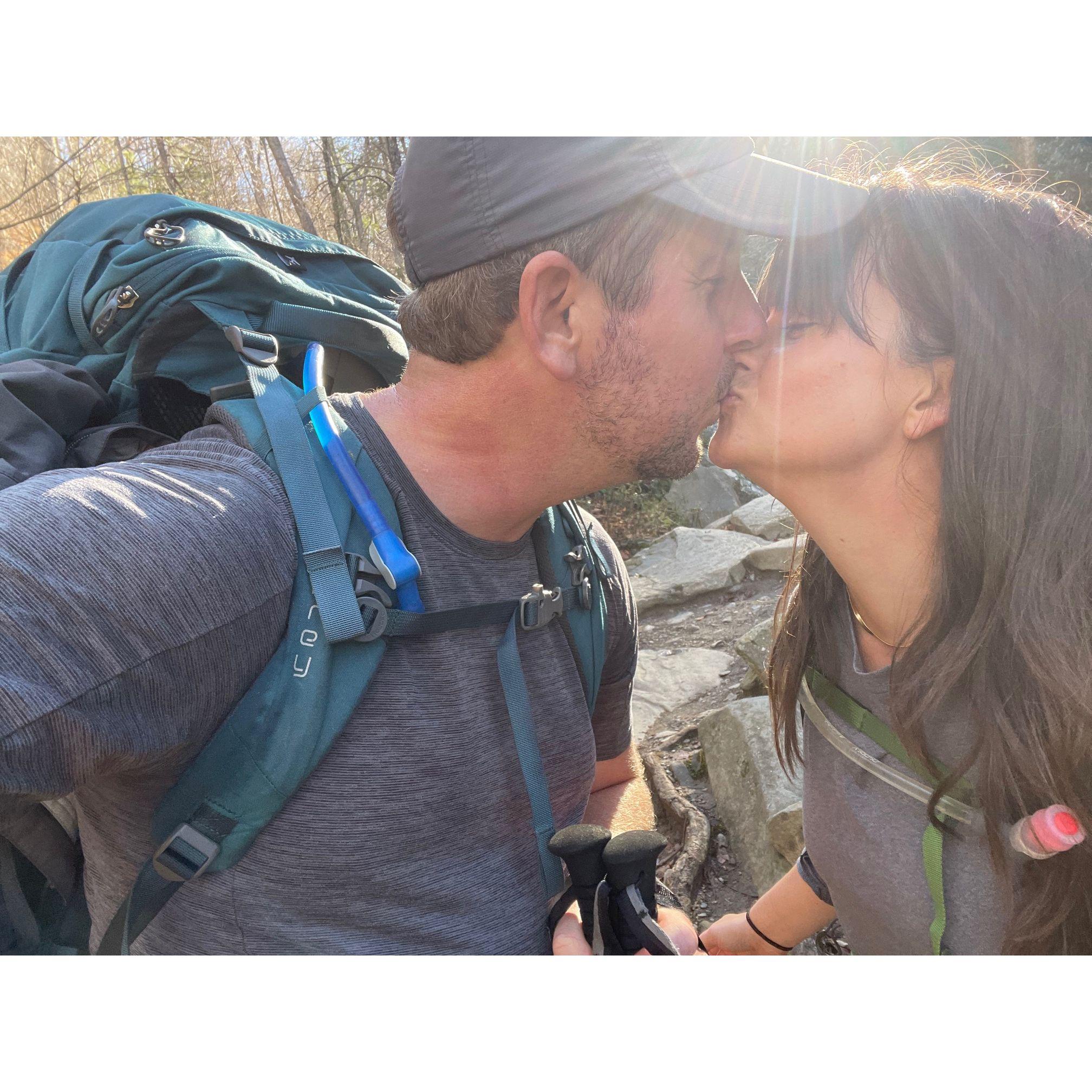 Hiking to the Leconte Lodge in the Great Smokey Mountain National Park - Tennesse.