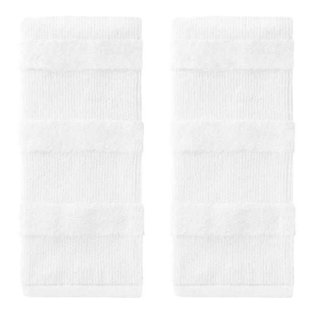 2pk Efrie Hand Towel Set White - SKL Home