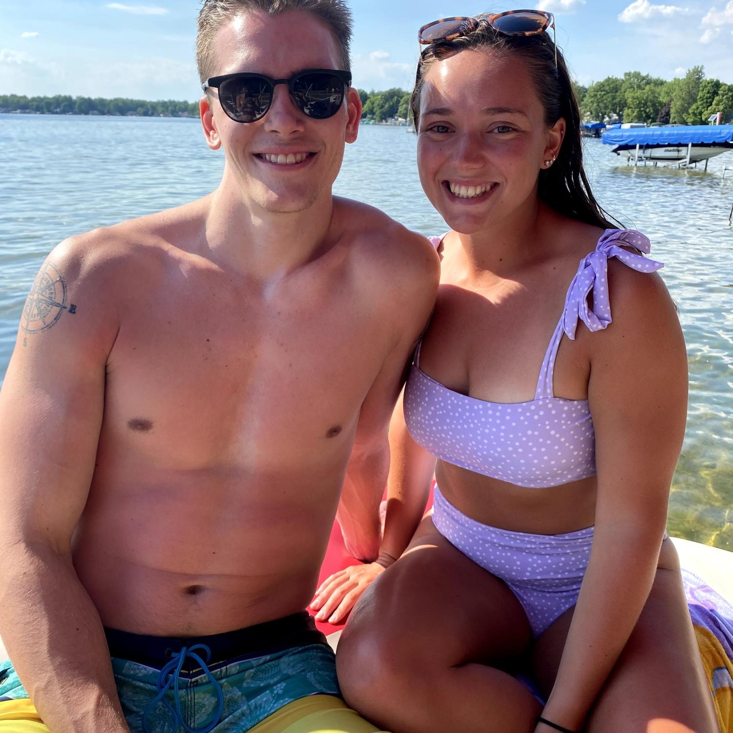 Brennons first time at the lake house - June 2020