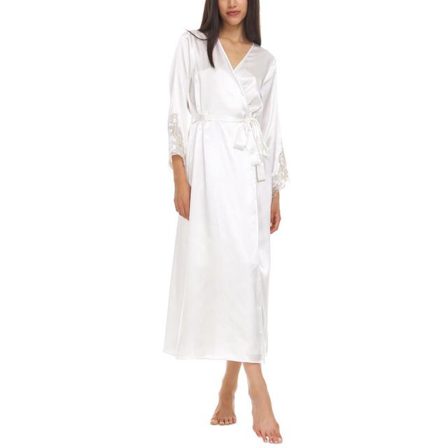 Flora by Flora Nikrooz Stella Satin Venise Trim Robe
