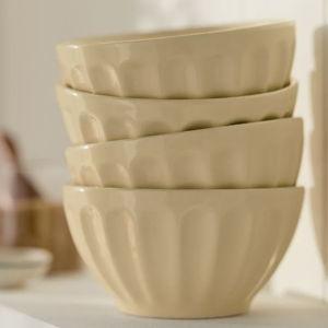Cereal Bowls, Set of 4: Amelie Edition in Shortbread