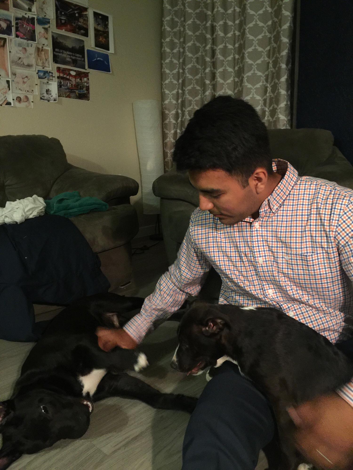 When Luis got to meet our second puppy