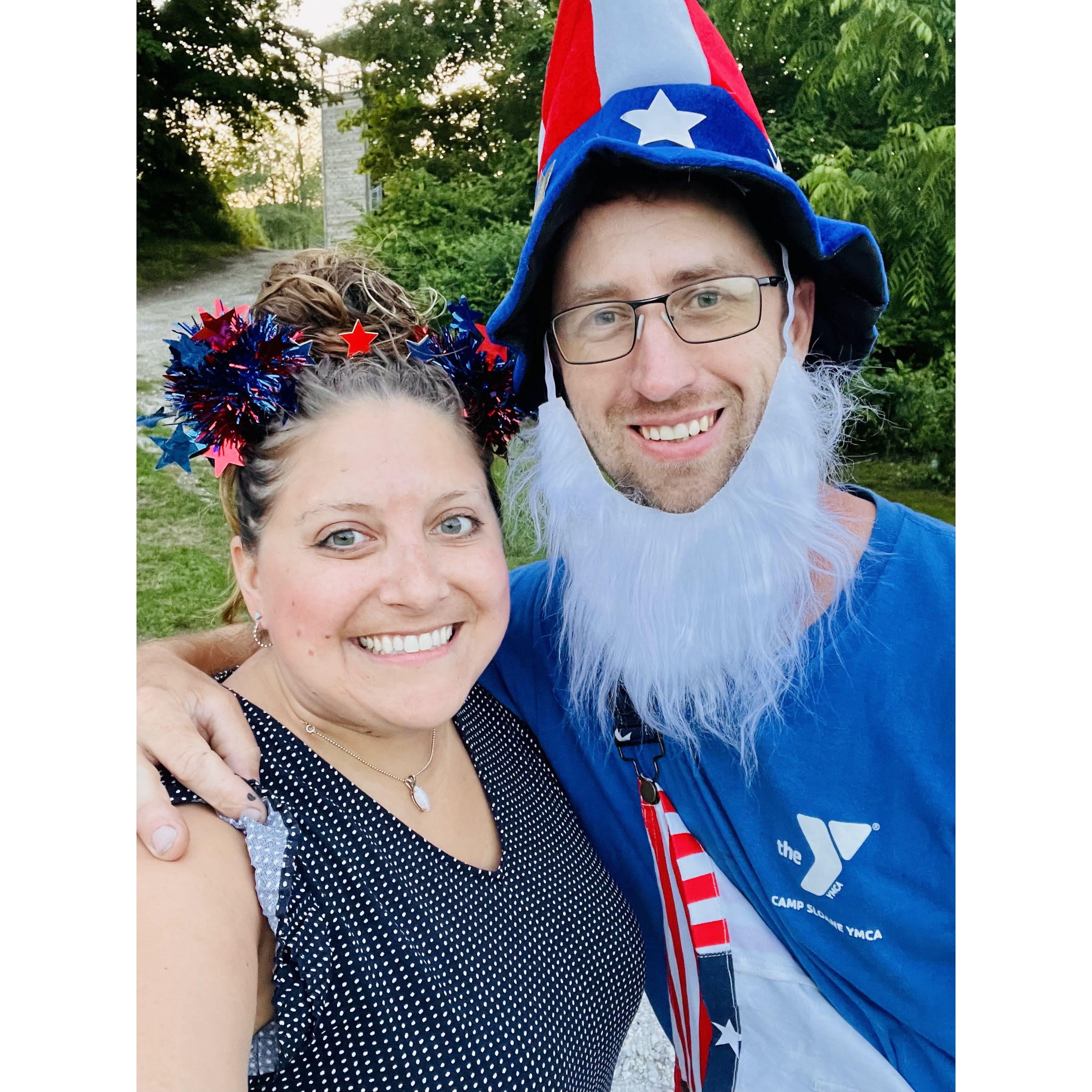 Dave's favorite holiday is the 4th of July. Clearly.