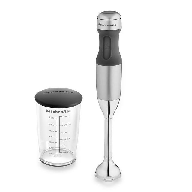 Bed Bath & Beyond Silver - KitchenAid® 2-Speed Hand Blender with 3-Cup Jar & Lid