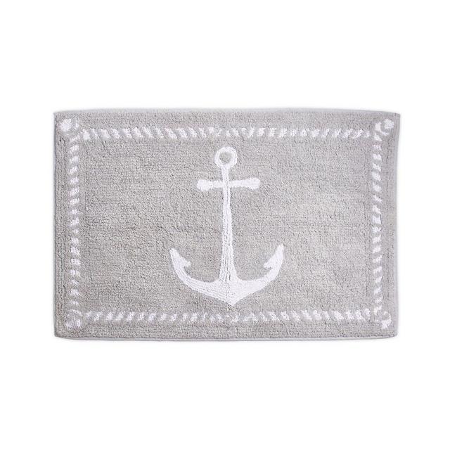 Anchor 20" x 30" Bath Rug in Grey