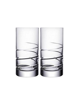 Orrefors Swerve Tumbler Pair