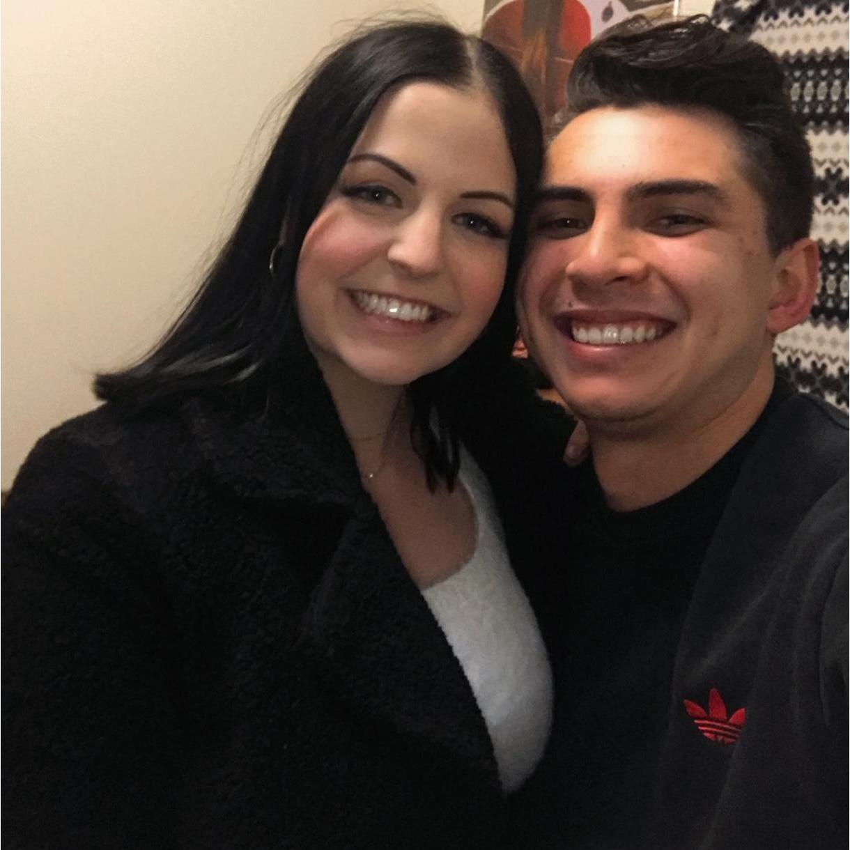 Our first picture together. We started dating in January 2020.