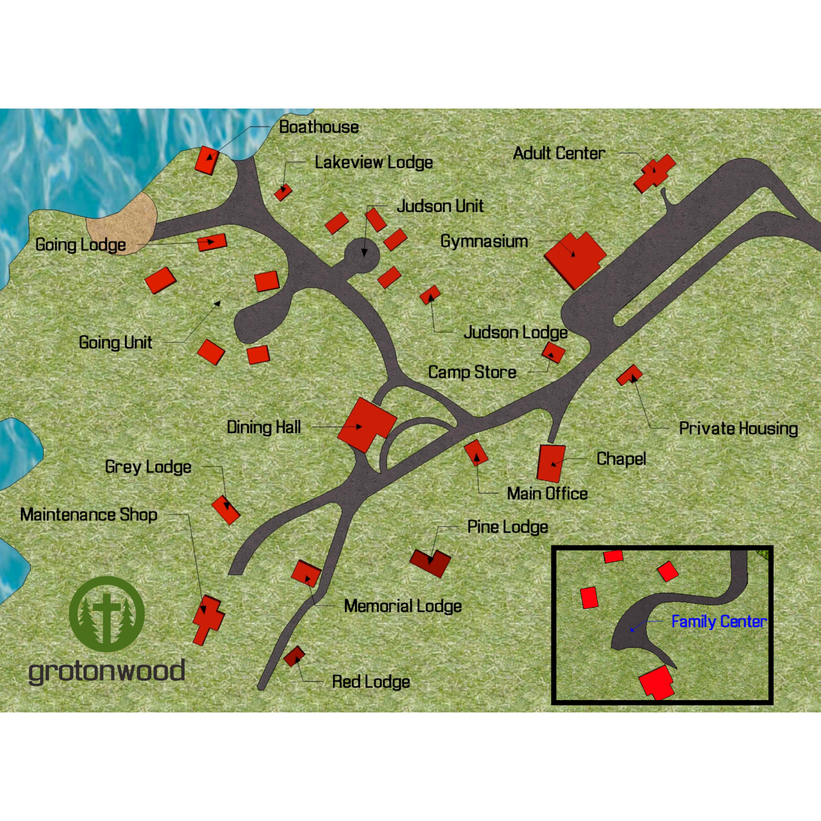 Map of Grotonwood Camp