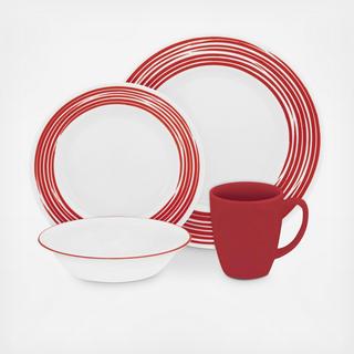 Boutique Brushed 16-Piece Dinnerware Set, Service for 4