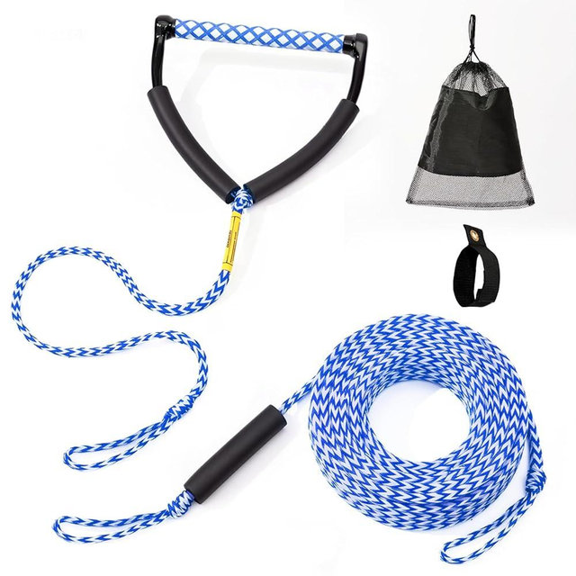 75FT Ski Ropes for Water Skiing, Floating Wakeboard Rope and Handle, Ski Tow Rope for Towable Tubing, Waterskiing, Wakeboarding, Kneeboarding