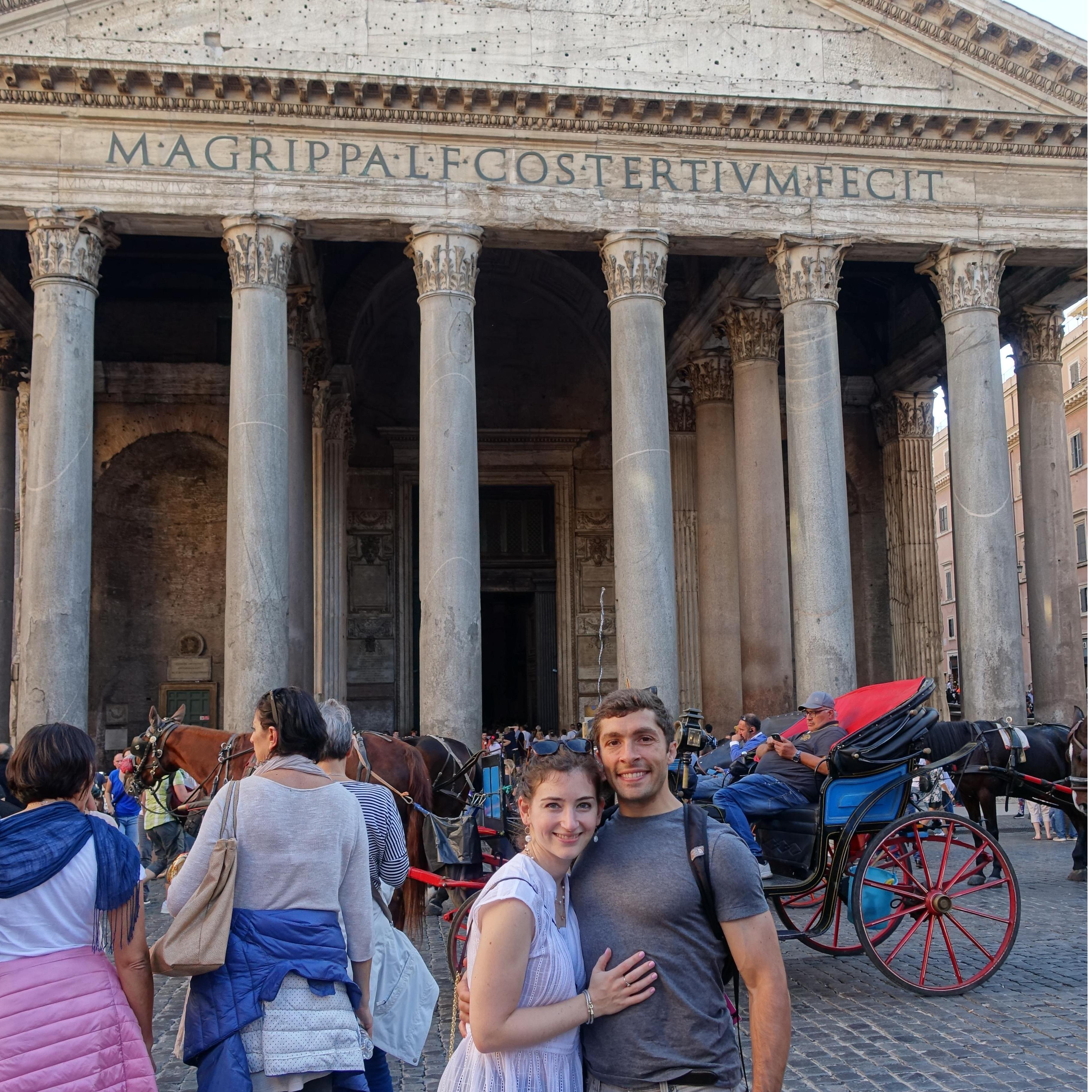 In front of the Pantheon!