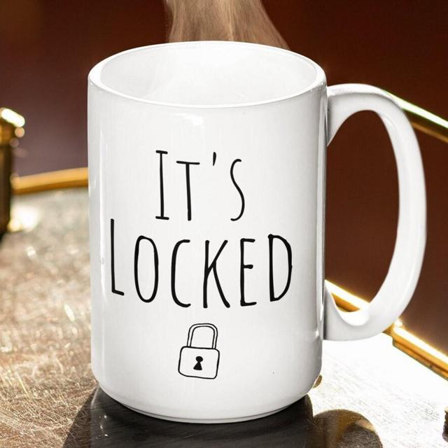 Its Locked Mug | Videogame Reference Mug | PC Game Mug | Nancy Drew Mug | Funny Videogame Mug | Funny Nancy Drew Mug | Funny PC Game Mug