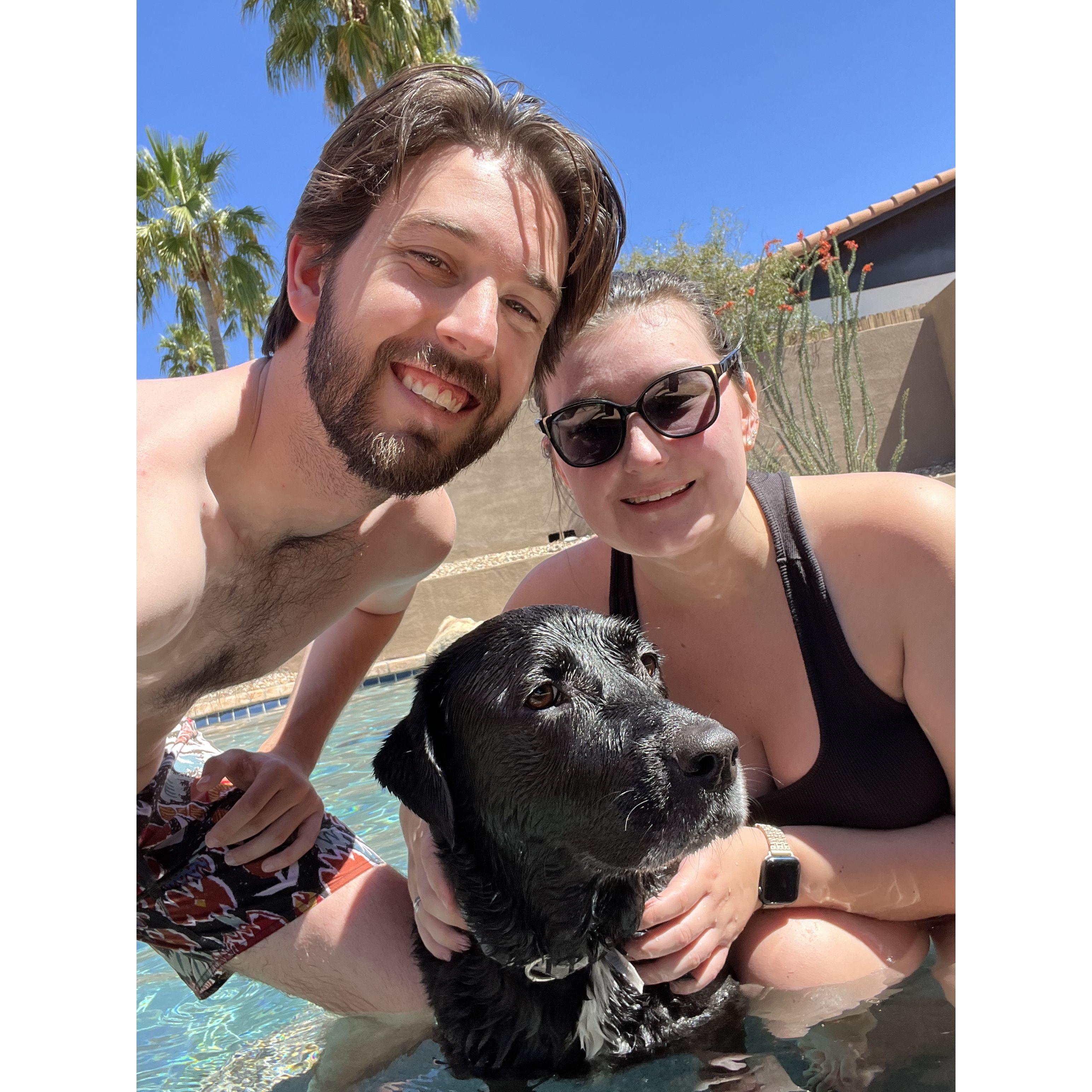 Pool days with Luna