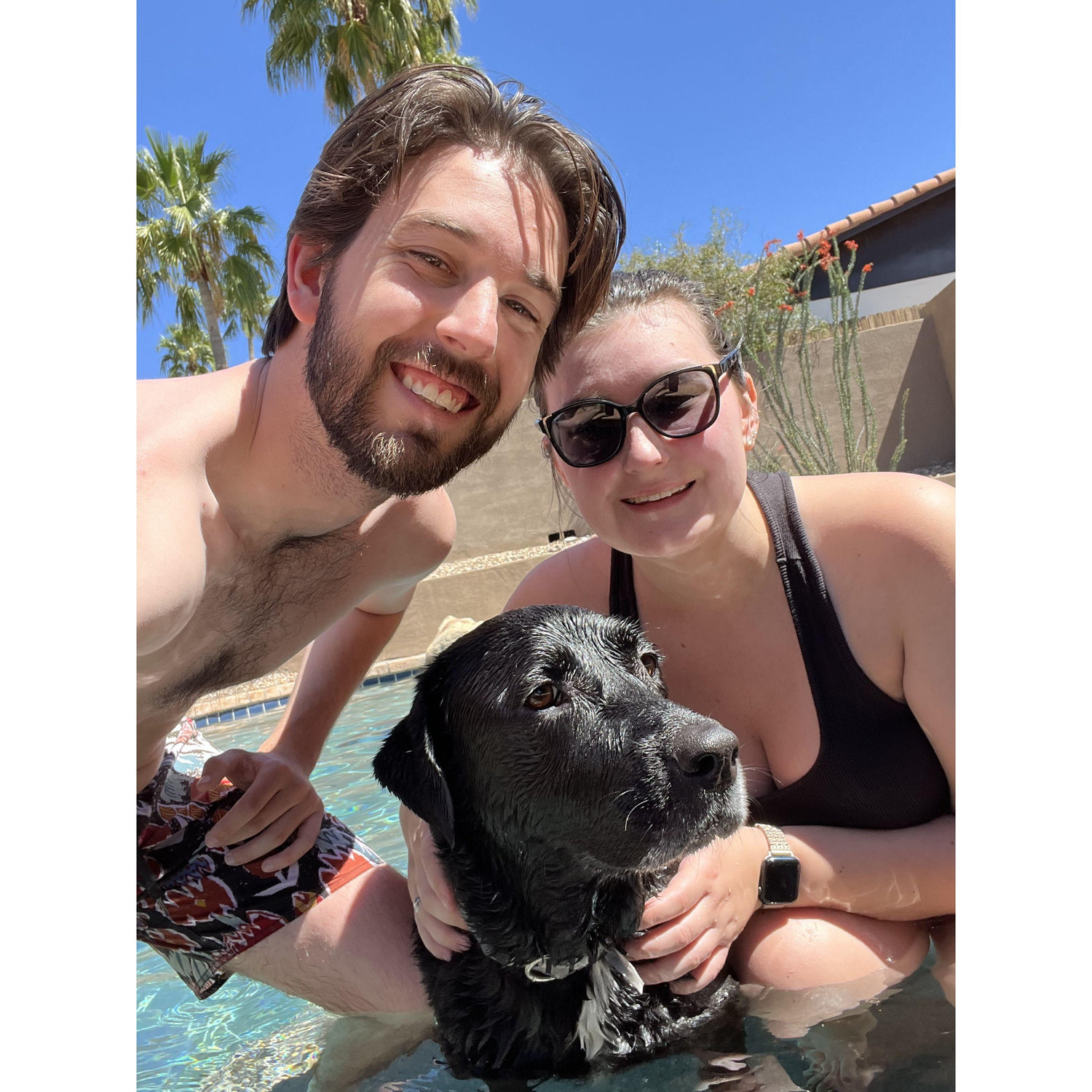 Pool days with Luna