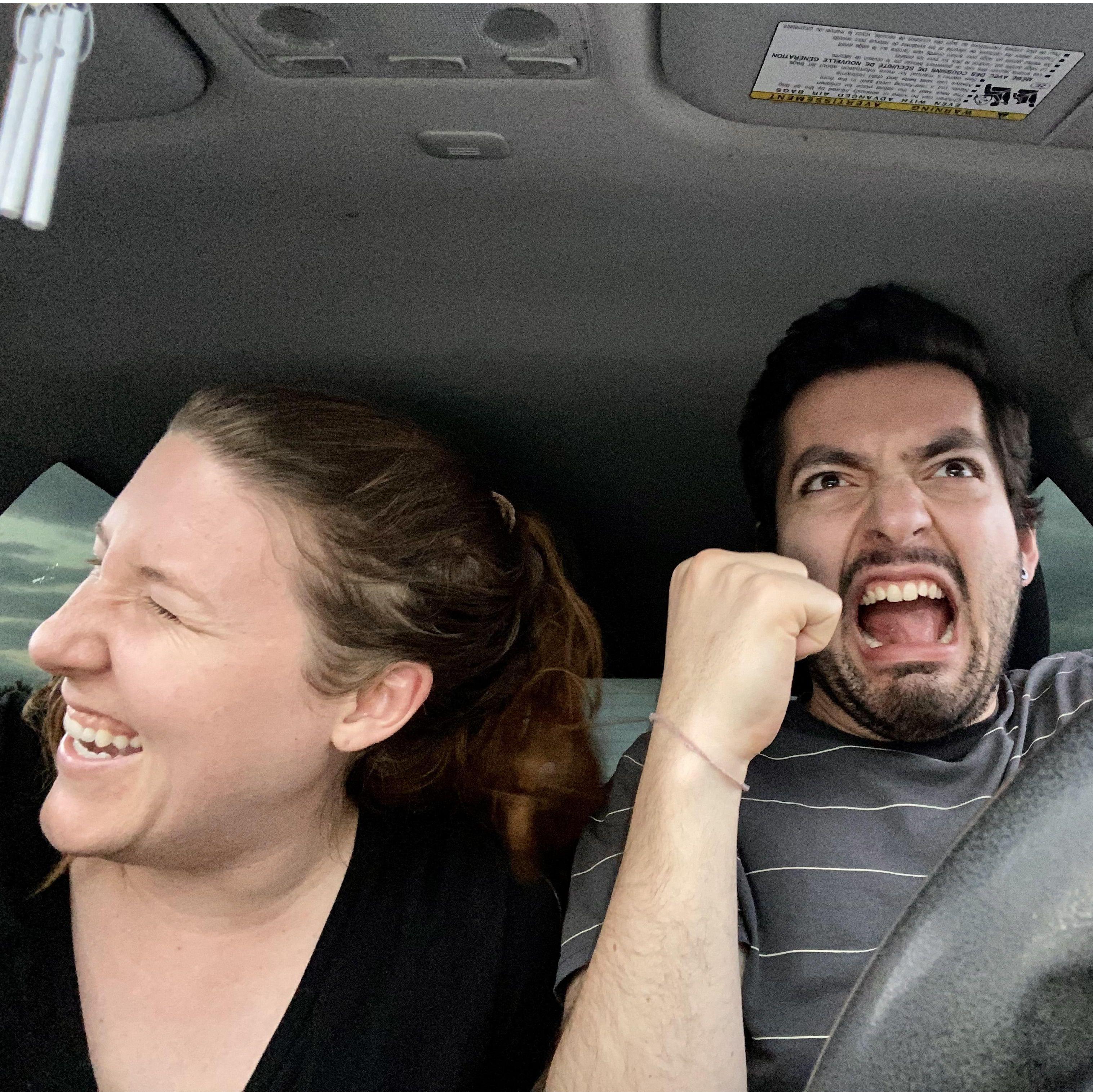 Our first road trip. Hilarity ensued.