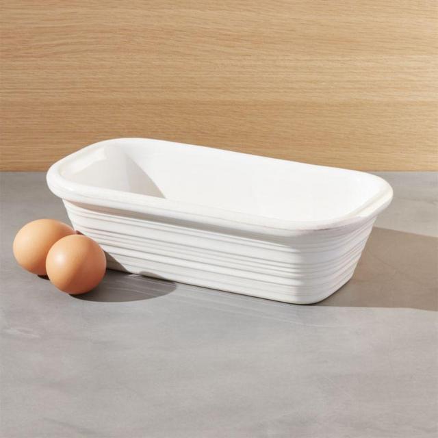 Farmhouse White Loaf Pan