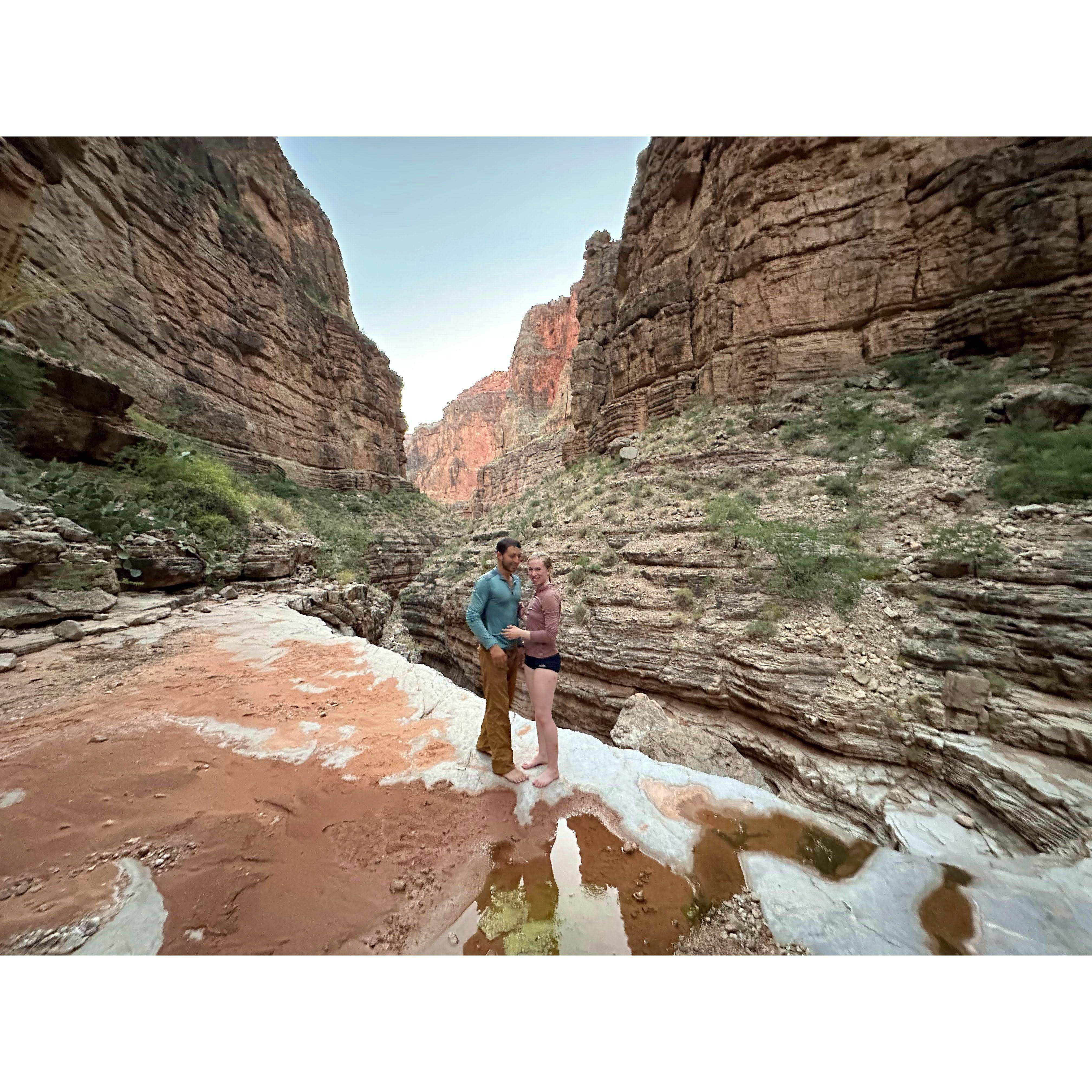 This is where Ryan asked me to marry him, and where I said "Yes"!
- Junction of Cove and Big Point, Grand Canyon