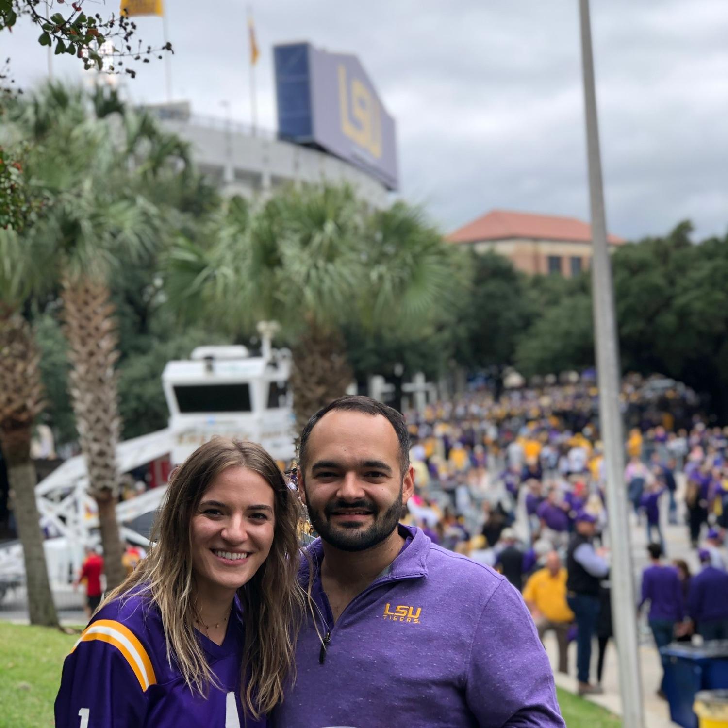 Emily’s first LSU game!