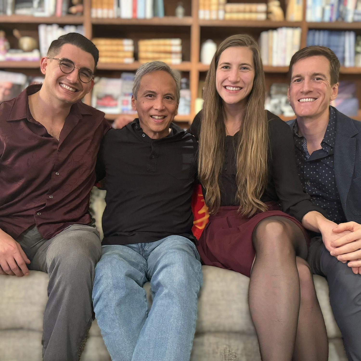 Marcus, Sonny, Kelsey, and Ben celebrating Christmas 2024