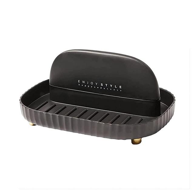 Spoon Holder for Kitchen Counter Utensil Rest for Stove Top Cooking Ladle Spatula Pot Lid Holder Kitchen and Grill Utensil Organizer (Black)