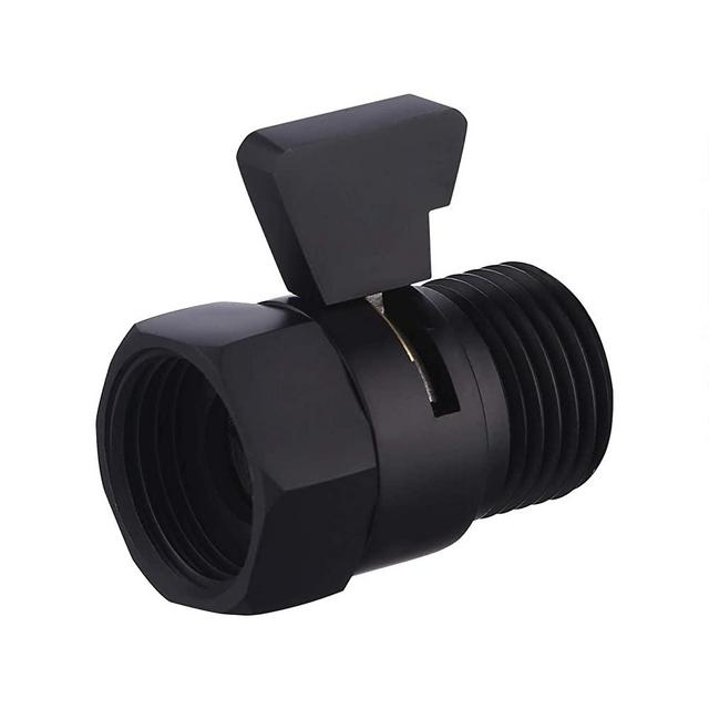 KES Water Flow Control Valve Shut Off Valve Brass Shower Head Valve Regulator for Showerhead and Handheld Shower Matt Black, K1140B3-BK