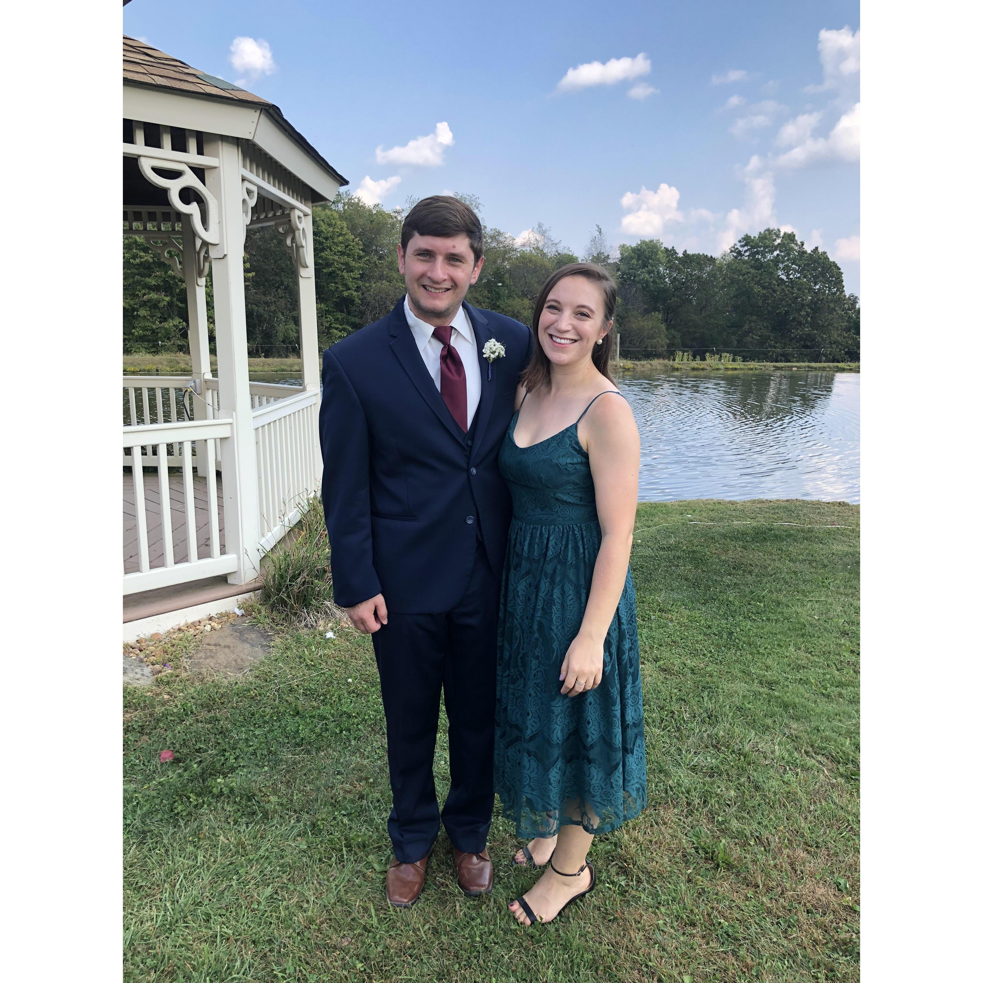At Andy and Emily's Wedding in 2019