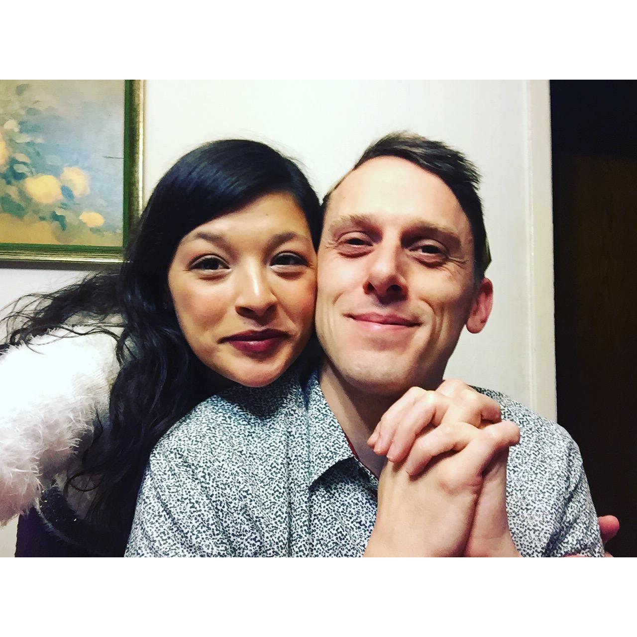 Our first Christmas as the Blackburns :)