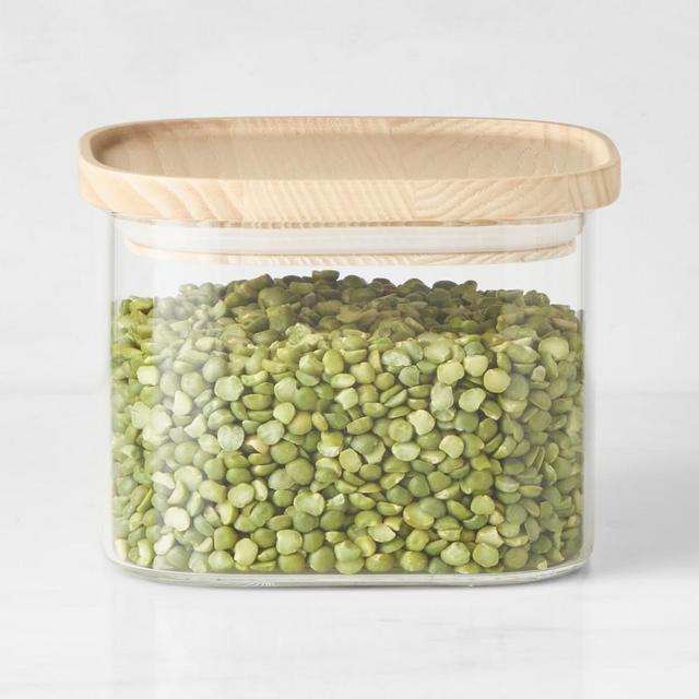 Hold Everything Stacking Glass Square Canisters, Small