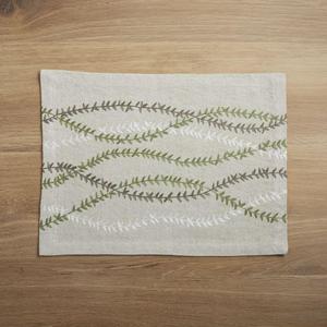 Maribel Embroidered Natural Placemat