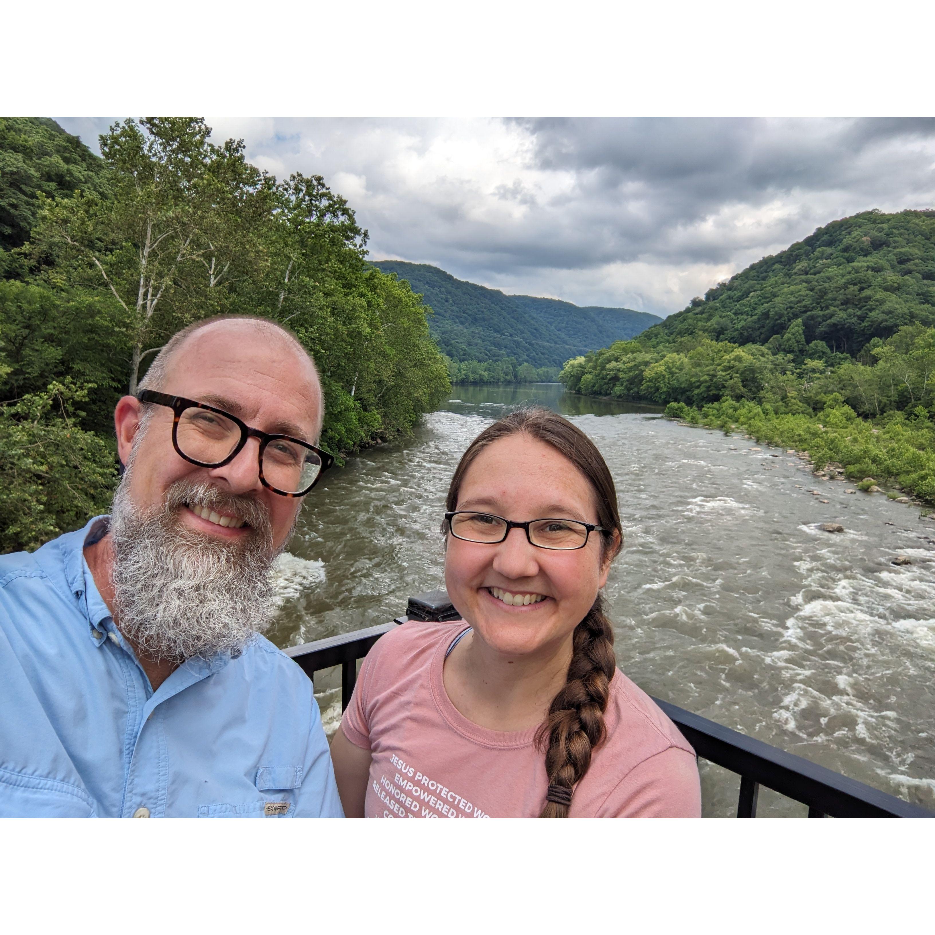 At the New River in West Virginia!