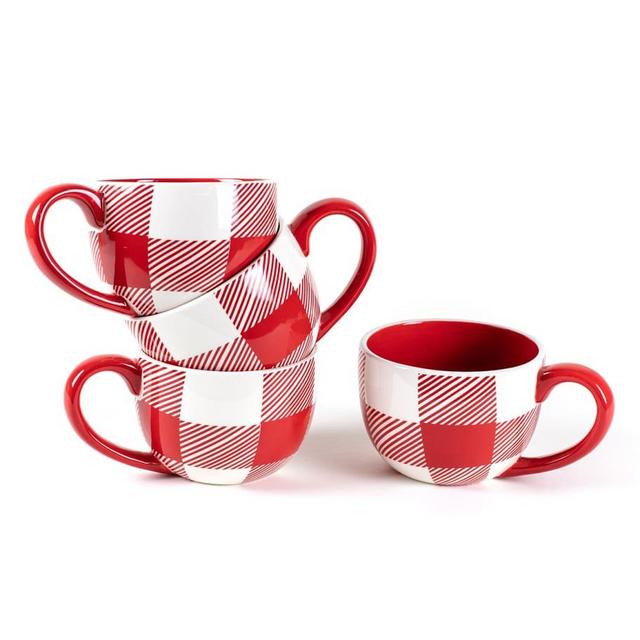 Coton ColorsBuffalo Mugs, Set of 4