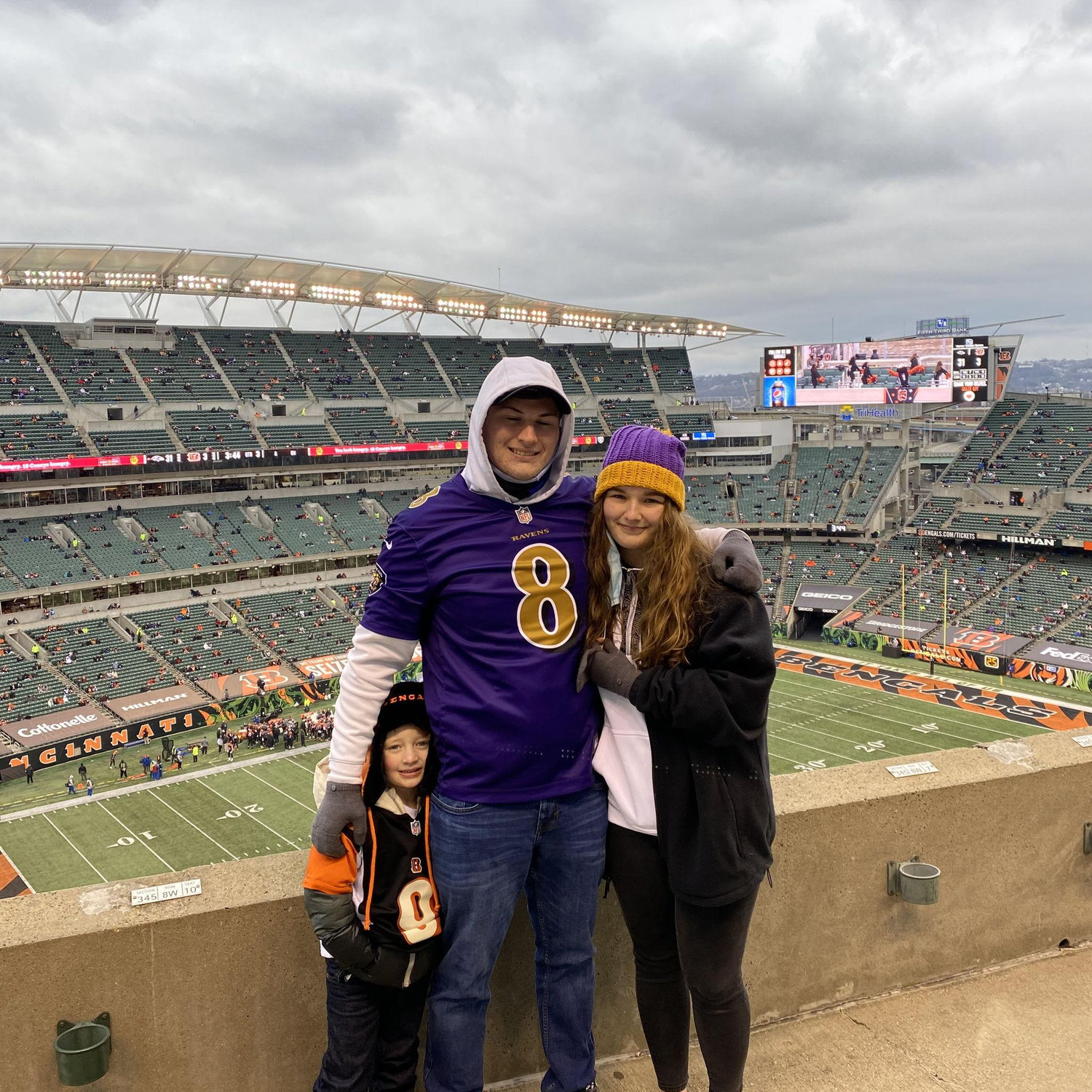 First NFL game.